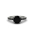 Traditional Black Diamond Engagement Ring - Elaine No. 39 image 3