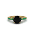 Traditional Black Diamond Engagement Ring - Elaine No. 22 image 3