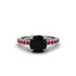 Traditional Black Diamond Engagement Ring - Elaine No. 54 image 3