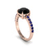 Traditional Black Diamond Engagement Ring - Elaine No. 68 image 1