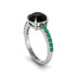 Traditional Black Diamond Engagement Ring - Elaine No. 24 image 1
