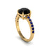 Traditional Black Diamond Engagement Ring - Elaine No. 67 image 1