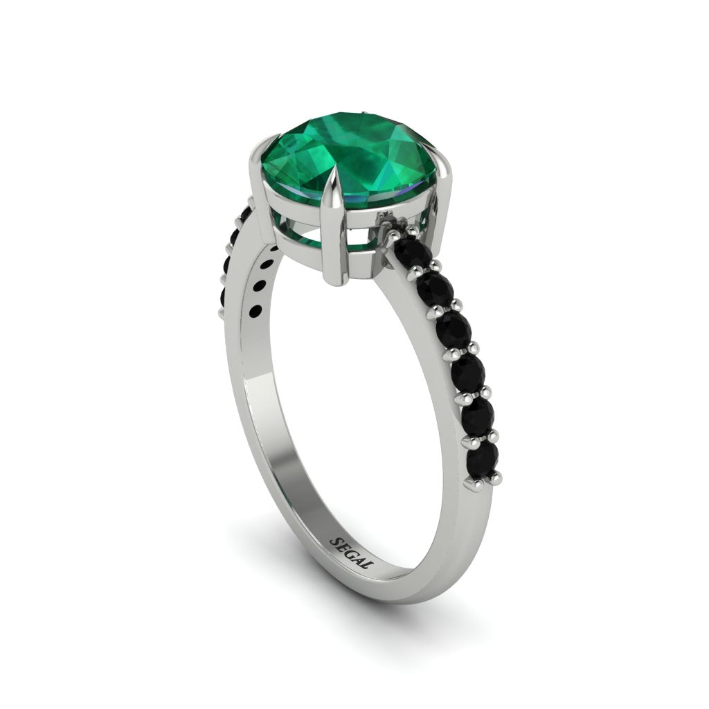 Traditional Emerald Engagement Ring - Elaine No. 36