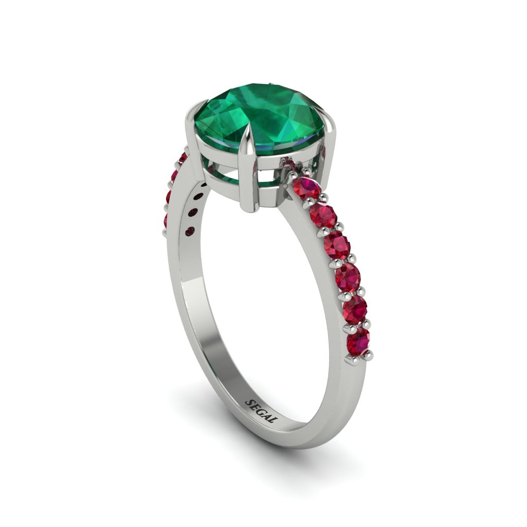 Traditional Emerald Engagement Ring - Elaine No. 51