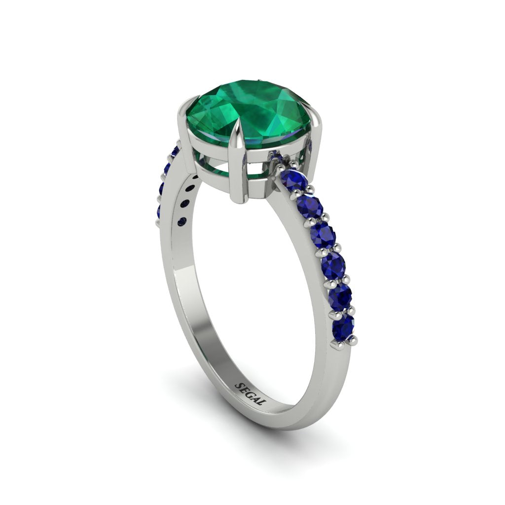Traditional Emerald Engagement Ring - Elaine No. 66