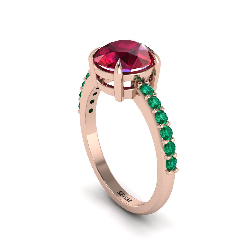 Traditional Ruby Engagement Ring - Elaine No. 26