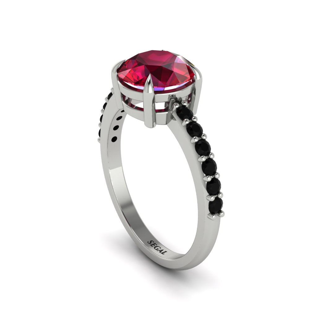 Traditional Ruby Engagement Ring - Elaine No. 42