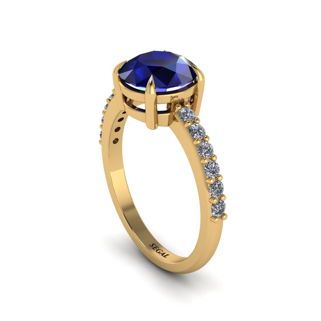 Traditional Sapphire Engagement Ring - Elaine No. 13
