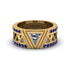 Triangle Cut Diamond Men's Architectural Ring - Levi No. 61 image 2