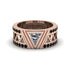 Triangle Cut Diamond Men's Architectural Ring - Levi No. 32 image 2