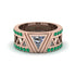 Triangle Cut Diamond Men's Architectural Ring - Levi No. 17 image 2