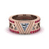 Triangle Cut Diamond Men's Architectural Ring - Levi No. 47 image 2