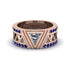 Triangle Cut Diamond Men's Architectural Ring - Levi No. 62 image 2