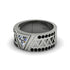 Triangle Cut Diamond Men's Architectural Ring - Levi No. 33 image 3