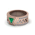 Triangle Cut Emerald Men's Architectural Ring - Levi No. 5 image 3