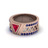 Triangle Cut Ruby Men's Architectural Ring - Levi No. 71 image 3