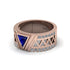 Triangle Cut Sapphire Men's Architectural Ring - Levi No. 14 image 3