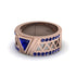 Triangle Cut Sapphire Men's Architectural Ring - Levi No. 74 image 3