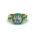 Diamond Twist Shank Halo Engagement Ring - Cheyenne No. 16 image 2