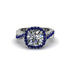 Diamond Twist Shank Halo Engagement Ring - Cheyenne No. 63 image 2