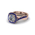 Diamond Twist Shank Halo Engagement Ring - Cheyenne No. 62 image 3