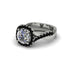 Diamond Twist Shank Halo Engagement Ring - Cheyenne No. 33 image 3