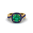 Emerald Twist Shank Halo Engagement Ring - Cheyenne No. 64 image 2