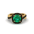 Emerald Twist Shank Halo Engagement Ring - Cheyenne No. 34 image 2