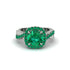 Emerald Twist Shank Halo Engagement Ring - Cheyenne No. 21 image 2