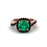 Emerald Twist Shank Halo Engagement Ring - Cheyenne No. 35 image 2