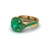 Emerald Twist Shank Halo Engagement Ring - Cheyenne No. 19 image 3
