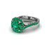 Emerald Twist Shank Halo Engagement Ring - Cheyenne No. 21 image 3