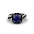 Sapphire Twist Shank Halo Engagement Ring - Cheyenne No. 45 image 2