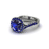 Sapphire Twist Shank Halo Engagement Ring - Cheyenne No. 75 image 3