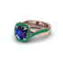 Sapphire Twist Shank Halo Engagement Ring - Cheyenne No. 29 image 3