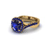 Sapphire Twist Shank Halo Engagement Ring - Cheyenne No. 73 image 3