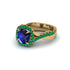 Sapphire Twist Shank Halo Engagement Ring - Cheyenne No. 28 image 3