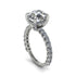 Diamond Twisted Band Halo Engagement Ring - Avianna No. 3 image 7
