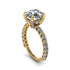 Diamond Twisted Band Halo Engagement Ring - Avianna No. 1 image 7