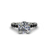 Diamond Twisted Band Halo Engagement Ring - Avianna No. 33 image 2