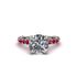 Diamond Twisted Band Halo Engagement Ring - Avianna No. 48 image 2