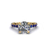 Diamond Twisted Band Halo Engagement Ring - Avianna No. 61 image 2