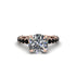 Diamond Twisted Band Halo Engagement Ring - Avianna No. 32 image 2