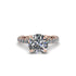 Diamond Twisted Band Halo Engagement Ring - Avianna No. 2 image 7