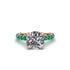 Diamond Twisted Band Halo Engagement Ring - Avianna No. 17 image 2