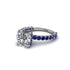 Diamond Twisted Band Halo Engagement Ring - Avianna No. 63 image 3