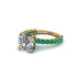 Diamond Twisted Band Halo Engagement Ring - Avianna No. 16 image 3