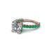 Diamond Twisted Band Halo Engagement Ring - Avianna No. 17 image 3