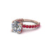 Diamond Twisted Band Halo Engagement Ring - Avianna No. 47 image 3