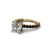 Diamond Twisted Band Halo Engagement Ring - Avianna No. 31 image 3